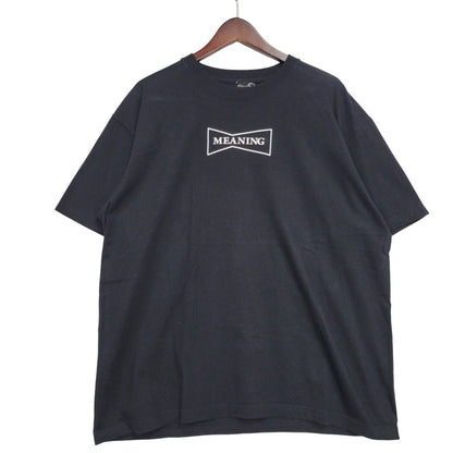 【中古品】【メンズ】 WASTED YOUTH ウェイステッドユース × MEANING ミーニング T-SHIRT Tシャツ 半袖 トップス 142-260106-as-07-izu サイズ：XL カラー：ブラック 万代Net店
