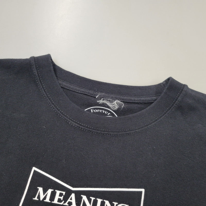 【中古品】【メンズ】 WASTED YOUTH ウェイステッドユース × MEANING ミーニング T-SHIRT Tシャツ 半袖 トップス 142-260106-as-07-izu サイズ：XL カラー：ブラック 万代Net店