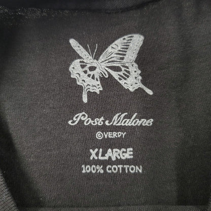 【中古品】【メンズ】 VERDY ヴェルディ × POST MALONE ポストマローン T-SHIRT Tシャツ 半袖 トップス 142-260106-as-05-izu サイズ：XL カラー：ブラック 万代Net店