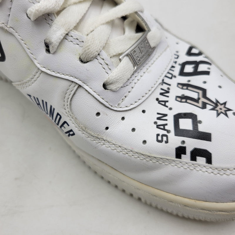 【中古品】【メンズ】 NIKE ナイキ × SUPREME シュプリーム × NBA エヌビーエー AQ8017-100 AIR FORCE エアフォース 1 MID ミッド ’07 スニーカー シューズ 靴 160-250927-ya-18-izu サイズ：27.5cm カラー：WHITE 万代Net店