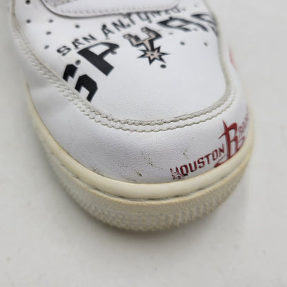 【中古品】【メンズ】 NIKE ナイキ × SUPREME シュプリーム × NBA エヌビーエー AQ8017-100 AIR FORCE エアフォース 1 MID ミッド ’07 スニーカー シューズ 靴 160-250927-ya-18-izu サイズ：27.5cm カラー：WHITE 万代Net店