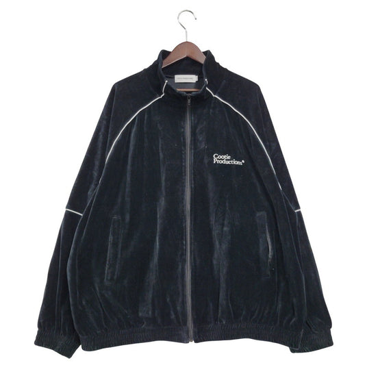 【中古品】【メンズ】 COOTIE PRODUCTIONS クーティープロダクションズ VELOUR TRAINING TOP ベロア トレーニング トップ 142-250928-as-08-izu サイズ：XL カラー：ブラック 万代Net店