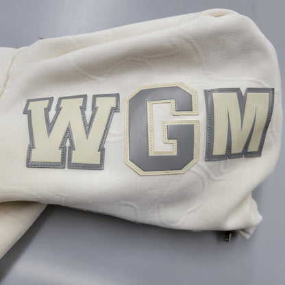 【中古品】【メンズ】 A BATHING APE アベイシングエイプ LINE CAMO QUILTED SHARK RELAXED FIT FULL ZIP HOODIE 0ZXSWM115306N ライン カモ キルテッド シャーク フルジップ フーディー パーカー 142-250928-as-07-izu サイズ：M カラー：アイボリー 万代Net店