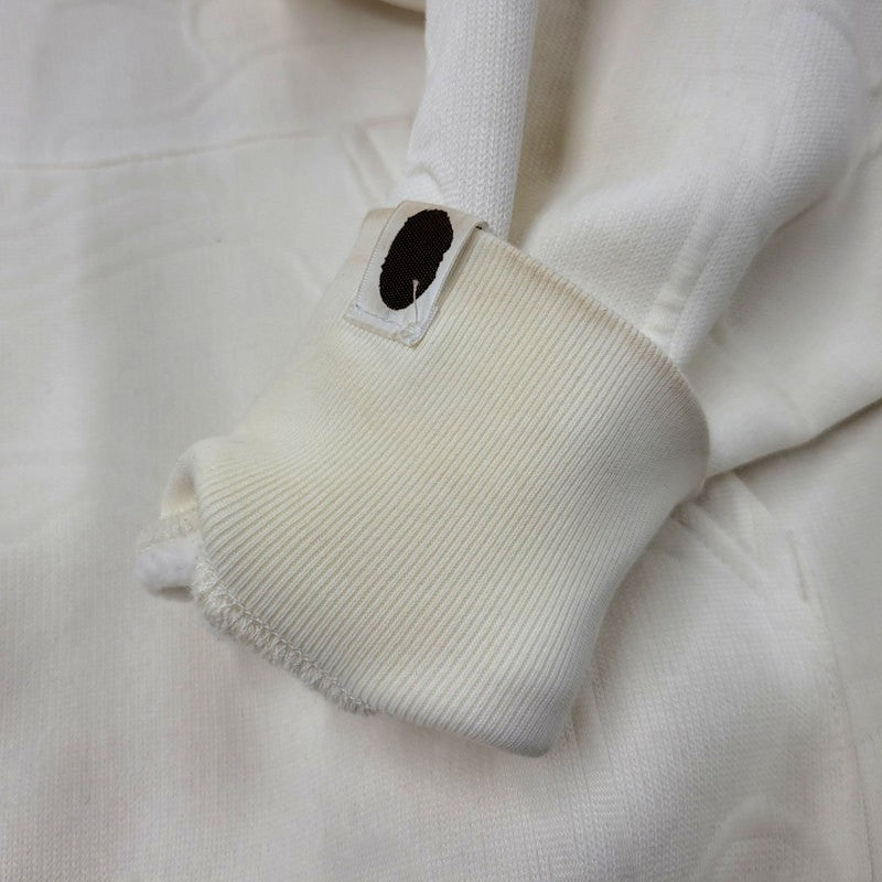 【中古品】【メンズ】 A BATHING APE アベイシングエイプ LINE CAMO QUILTED SHARK RELAXED FIT FULL ZIP HOODIE 0ZXSWM115306N ライン カモ キルテッド シャーク フルジップ フーディー パーカー 142-250928-as-07-izu サイズ：M カラー：アイボリー 万代Net店