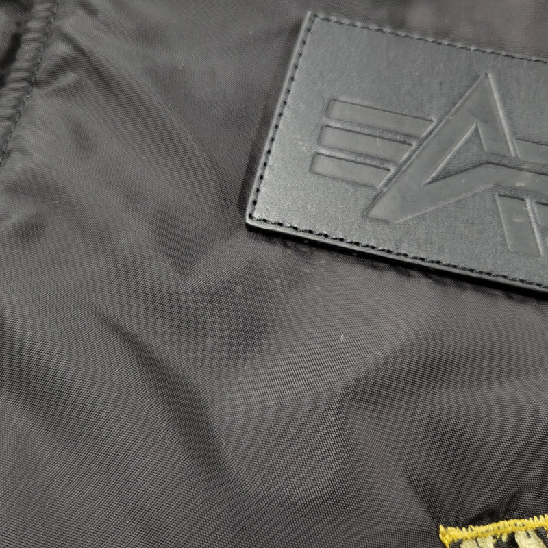 【中古品】 ALPHA INDUSTRIES アルファインダストリーズ 20603 NASA WAPPEN FLIGHT JACKET ナサ ワッペン フライト ジャケット アウター 145-250929-izu サイズ：L カラー：ブラック 万代Net店