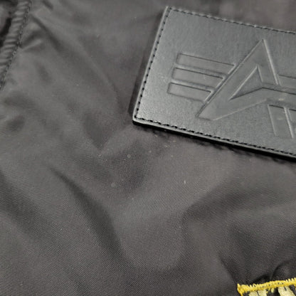 【中古品】 ALPHA INDUSTRIES アルファインダストリーズ 20603 NASA WAPPEN FLIGHT JACKET ナサ ワッペン フライト ジャケット アウター 145-250929-izu サイズ：L カラー：ブラック 万代Net店