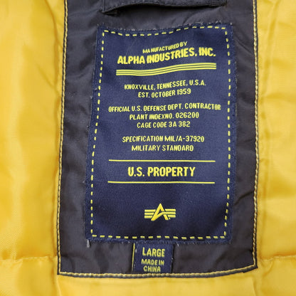 【中古品】 ALPHA INDUSTRIES アルファインダストリーズ 20603 NASA WAPPEN FLIGHT JACKET ナサ ワッペン フライト ジャケット アウター 145-250929-izu サイズ：L カラー：ブラック 万代Net店