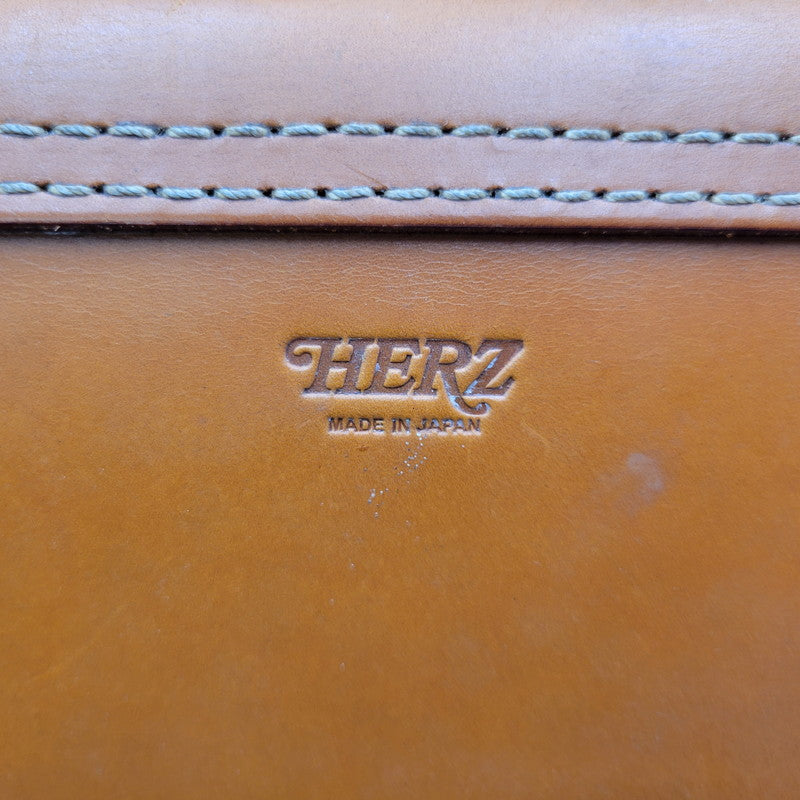 【中古品】【メンズ/レディース】 HERTZ ヘルツ HEAVY LEATHER BACKPACK ヘビー レザー バックパック 鞄 カバン 188-250929-cs-08-izu カラー：ブラウン 万代Net店