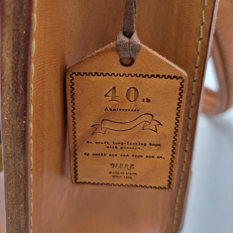 【中古品】【メンズ/レディース】 HERTZ ヘルツ HEAVY LEATHER BACKPACK ヘビー レザー バックパック 鞄 カバン 188-250929-cs-08-izu カラー：ブラウン 万代Net店