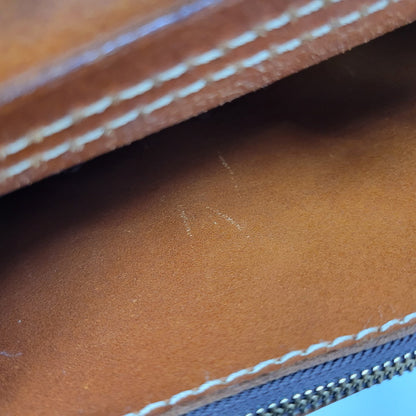 【中古品】【メンズ/レディース】 HERTZ ヘルツ HEAVY LEATHER BACKPACK ヘビー レザー バックパック 鞄 カバン 188-250929-cs-08-izu カラー：ブラウン 万代Net店