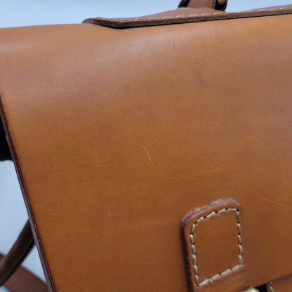 【中古品】【メンズ/レディース】 HERTZ ヘルツ HEAVY LEATHER BACKPACK ヘビー レザー バックパック 鞄 カバン 188-250929-cs-08-izu カラー：ブラウン 万代Net店