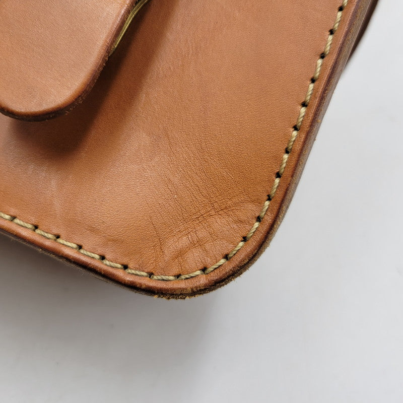 【中古品】【メンズ/レディース】 HERTZ ヘルツ HEAVY LEATHER BACKPACK ヘビー レザー バックパック 鞄 カバン 188-250929-cs-08-izu カラー：ブラウン 万代Net店