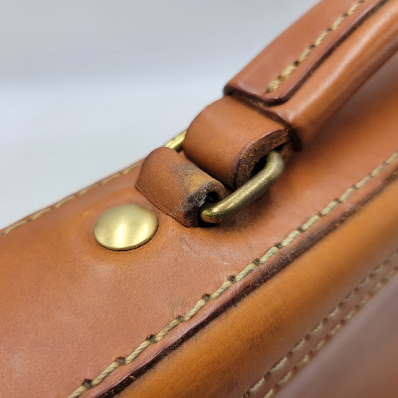 【中古品】【メンズ/レディース】 HERTZ ヘルツ HEAVY LEATHER BACKPACK ヘビー レザー バックパック 鞄 カバン 188-250929-cs-08-izu カラー：ブラウン 万代Net店