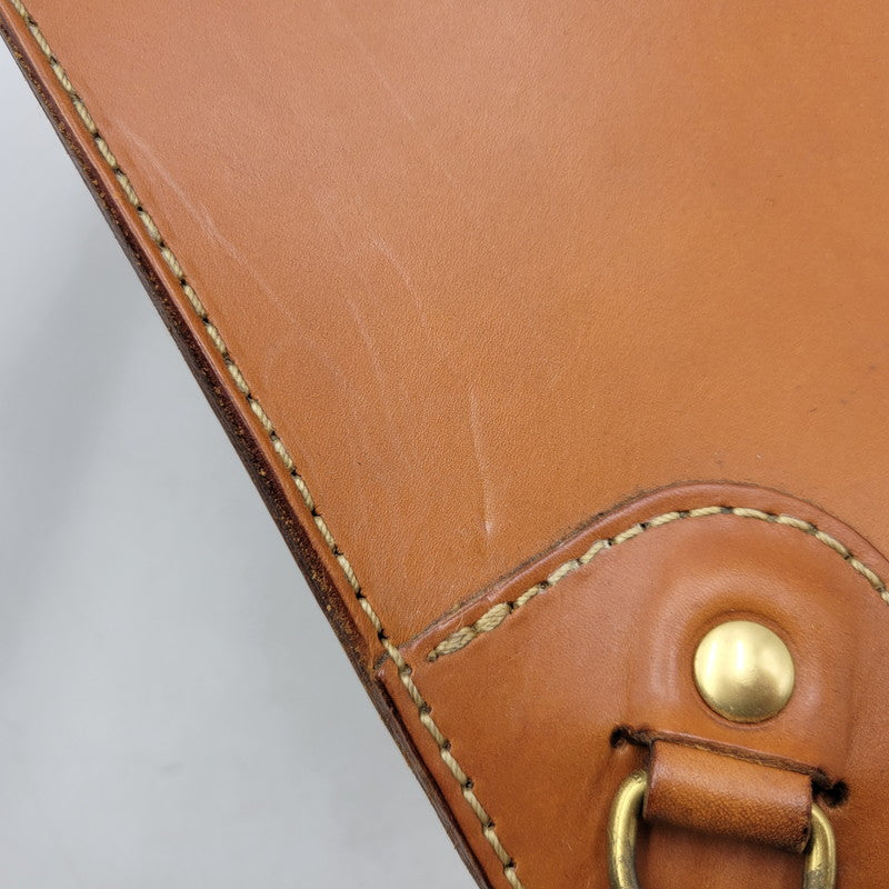 【中古品】【メンズ/レディース】 HERTZ ヘルツ HEAVY LEATHER BACKPACK ヘビー レザー バックパック 鞄 カバン 188-250929-cs-08-izu カラー：ブラウン 万代Net店