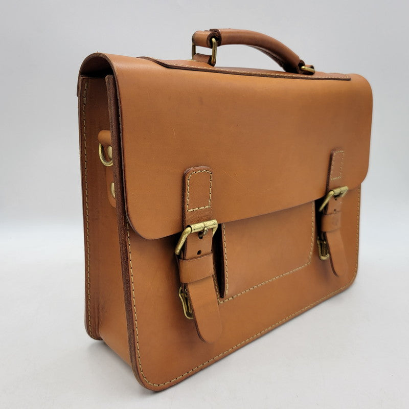 【中古品】【メンズ/レディース】 HERTZ ヘルツ HEAVY LEATHER BACKPACK ヘビー レザー バックパック 鞄 カバン 188-250929-cs-08-izu カラー：ブラウン 万代Net店