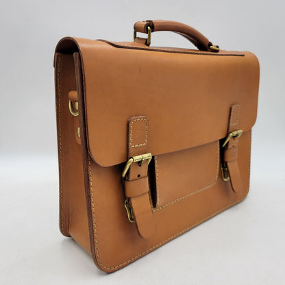 【中古品】【メンズ/レディース】 HERTZ ヘルツ HEAVY LEATHER BACKPACK ヘビー レザー バックパック 鞄 カバン 188-250929-cs-08-izu カラー：ブラウン 万代Net店