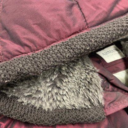 【中古品】【メンズ/レディース】 ARMANI COLLEZIONI アルマーニコレッツォーニ REAL DOWN COAT ダウンコート アウター 長袖 168-250928-rk-09-izu サイズ：52 カラー：ワインレッド 万代Net店