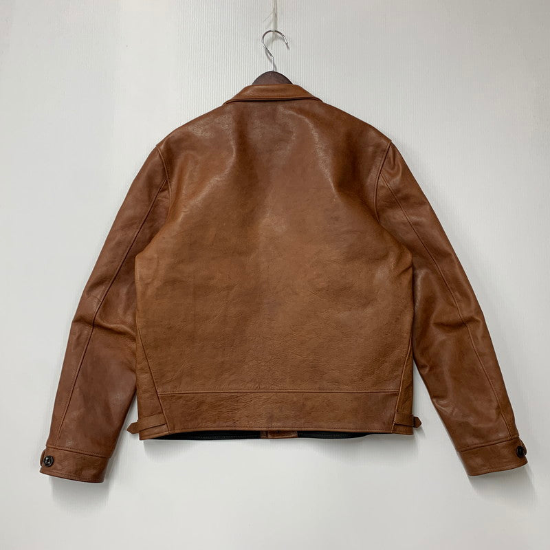 【中古品】【メンズ】 FINECREEK&CO ファインクリーク＆コー LOT ACJK044 JOSEPH JACKET ジョセフ ジャケット アウター 長袖 革 レザー 145-250928-rk-03-izu サイズ：42 カラー：ブラウン 万代Net店