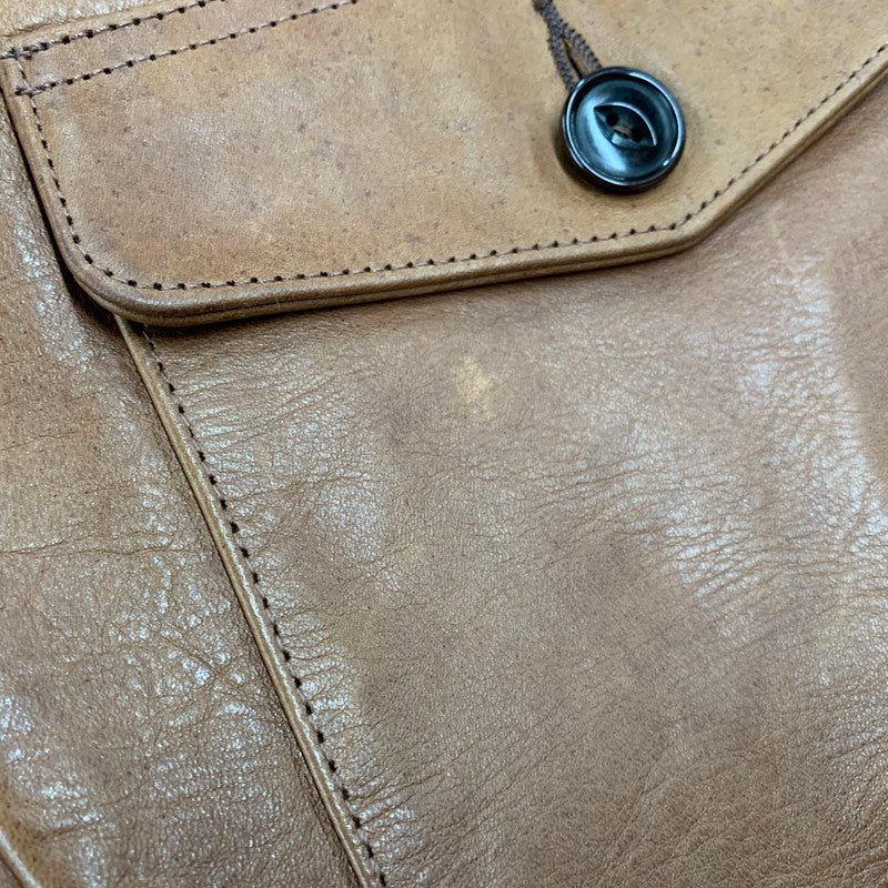 【中古品】【メンズ】 FINECREEK&CO ファインクリーク＆コー LOT ACJK044 JOSEPH JACKET ジョセフ ジャケット アウター 長袖 革 レザー 145-250928-rk-03-izu サイズ：42 カラー：ブラウン 万代Net店