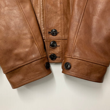 【中古品】【メンズ】 FINECREEK&CO ファインクリーク＆コー LOT ACJK044 JOSEPH JACKET ジョセフ ジャケット アウター 長袖 革 レザー 145-250928-rk-03-izu サイズ：42 カラー：ブラウン 万代Net店