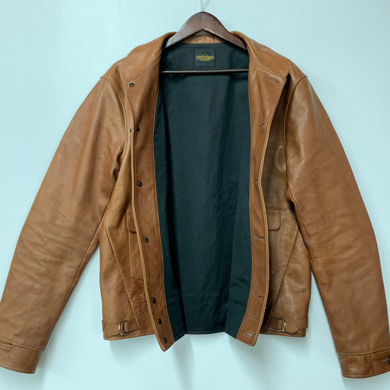 【中古品】【メンズ】 FINECREEK&CO ファインクリーク＆コー LOT ACJK044 JOSEPH JACKET ジョセフ ジャケット アウター 長袖 革 レザー 145-250928-rk-03-izu サイズ：42 カラー：ブラウン 万代Net店