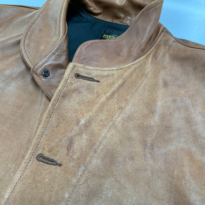 【中古品】【メンズ】 FINECREEK&CO ファインクリーク＆コー LOT ACJK044 JOSEPH JACKET ジョセフ ジャケット アウター 長袖 革 レザー 145-250928-rk-03-izu サイズ：42 カラー：ブラウン 万代Net店