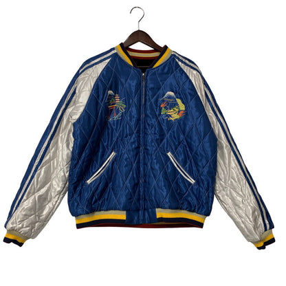 【中古品】【メンズ】 TAILOR TOYO テーラー 東洋 TT15664HY HINOYA 75TH ANNIVERSARY MODEL 別珍 ROARING TIGERxLANDSCAPE SOUVENIR JACKET スーベニア ジャケット アウター 長袖 スカジャン 145-250928-rk-08-izu サイズ：XL カラー：ブルー 万代Net店