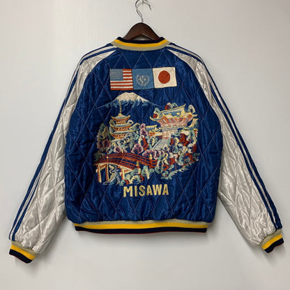 【中古品】【メンズ】 TAILOR TOYO テーラー 東洋 TT15664HY HINOYA 75TH ANNIVERSARY MODEL 別珍 ROARING TIGERxLANDSCAPE SOUVENIR JACKET スーベニア ジャケット アウター 長袖 スカジャン 145-250928-rk-08-izu サイズ：XL カラー：ブルー 万代Net店