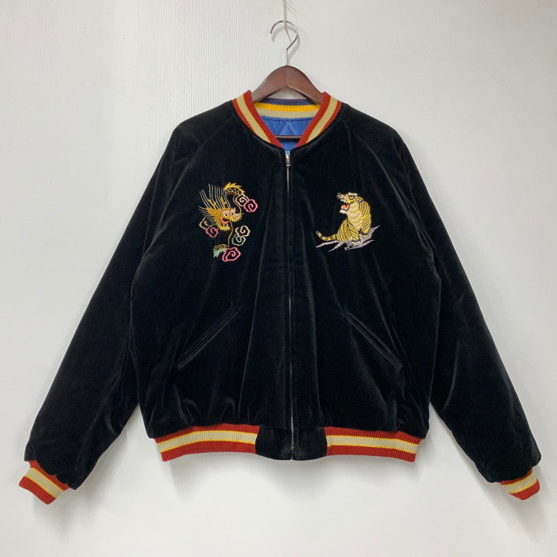 【中古品】【メンズ】 TAILOR TOYO テーラー 東洋 TT15664HY HINOYA 75TH ANNIVERSARY MODEL 別珍 ROARING TIGERxLANDSCAPE SOUVENIR JACKET スーベニア ジャケット アウター 長袖 スカジャン 145-250928-rk-08-izu サイズ：XL カラー：ブルー 万代Net店