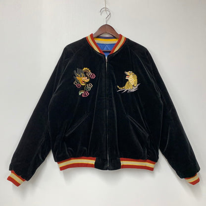 【中古品】【メンズ】 TAILOR TOYO テーラー 東洋 TT15664HY HINOYA 75TH ANNIVERSARY MODEL 別珍 ROARING TIGERxLANDSCAPE SOUVENIR JACKET スーベニア ジャケット アウター 長袖 スカジャン 145-250928-rk-08-izu サイズ：XL カラー：ブルー 万代Net店