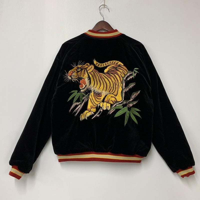 【中古品】【メンズ】 TAILOR TOYO テーラー 東洋 TT15664HY HINOYA 75TH ANNIVERSARY MODEL 別珍 ROARING TIGERxLANDSCAPE SOUVENIR JACKET スーベニア ジャケット アウター 長袖 スカジャン 145-250928-rk-08-izu サイズ：XL カラー：ブルー 万代Net店