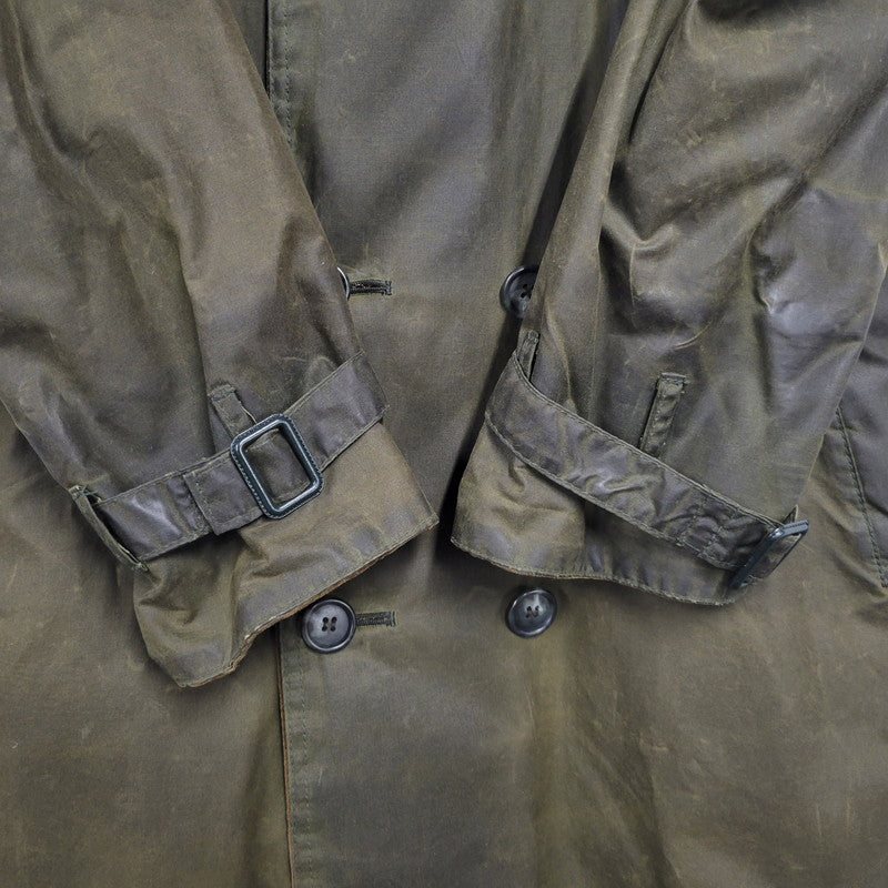 【中古品】【メンズ】 OLD BARBOUR オールドバブアー A600 OILED COTTON TRENCH COAT オイルド コットン トレンチコート アウター 144-250928-as-01-izu サイズ：C38/97CM カラー：オリーブ 万代Net店