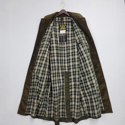 【中古品】【メンズ】 OLD BARBOUR オールドバブアー A600 OILED COTTON TRENCH COAT オイルド コットン トレンチコート アウター 144-250928-as-01-izu サイズ：C38/97CM カラー：オリーブ 万代Net店