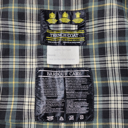 【中古品】【メンズ】 OLD BARBOUR オールドバブアー A600 OILED COTTON TRENCH COAT オイルド コットン トレンチコート アウター 144-250928-as-01-izu サイズ：C38/97CM カラー：オリーブ 万代Net店
