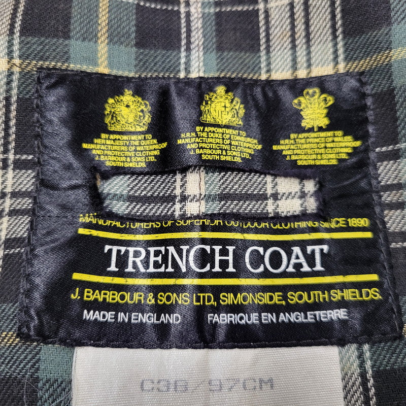 【中古品】【メンズ】 OLD BARBOUR オールドバブアー A600 OILED COTTON TRENCH COAT オイルド コットン トレンチコート アウター 144-250928-as-01-izu サイズ：C38/97CM カラー：オリーブ 万代Net店