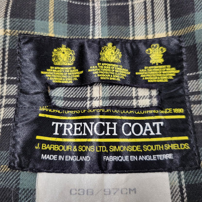 【中古品】【メンズ】 OLD BARBOUR オールドバブアー A600 OILED COTTON TRENCH COAT オイルド コットン トレンチコート アウター 144-250928-as-01-izu サイズ：C38/97CM カラー：オリーブ 万代Net店