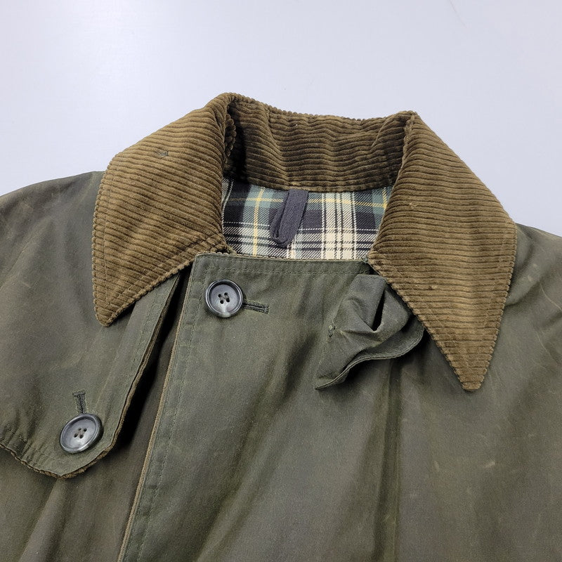【中古品】【メンズ】 OLD BARBOUR オールドバブアー A600 OILED COTTON TRENCH COAT オイルド コットン トレンチコート アウター 144-250928-as-01-izu サイズ：C38/97CM カラー：オリーブ 万代Net店