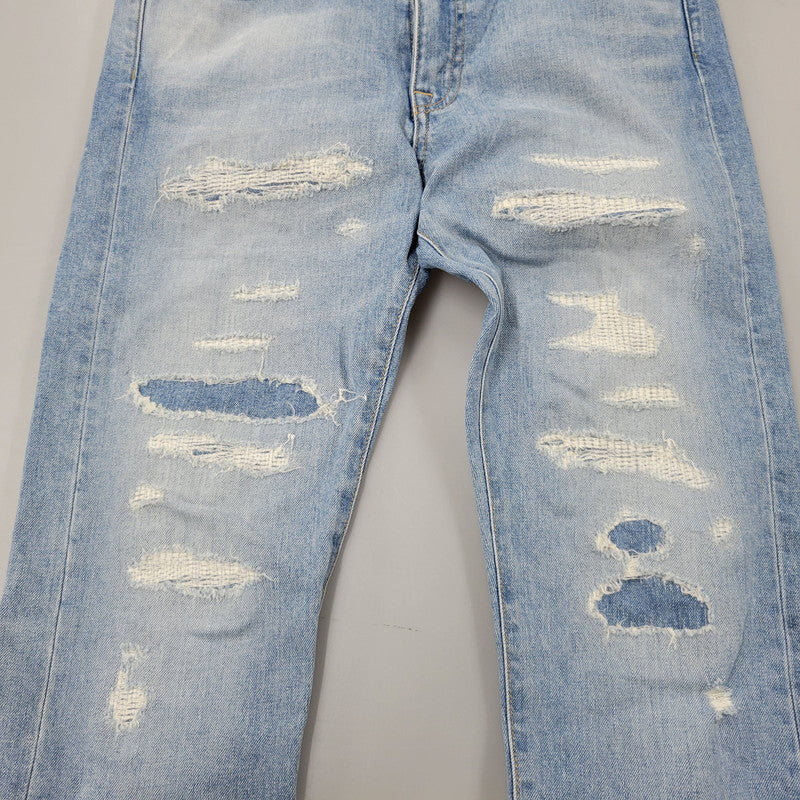 【中古品】【メンズ】 JAPAN BLUE JEANS ジャパンブルージーンズ 0023013 USED DENIM PANTS ユーズド デニム パンツ ボトムス ズボン 156-260110-cs-01-izu サイズ：不明 カラー：ライトインディゴ 万代Net店