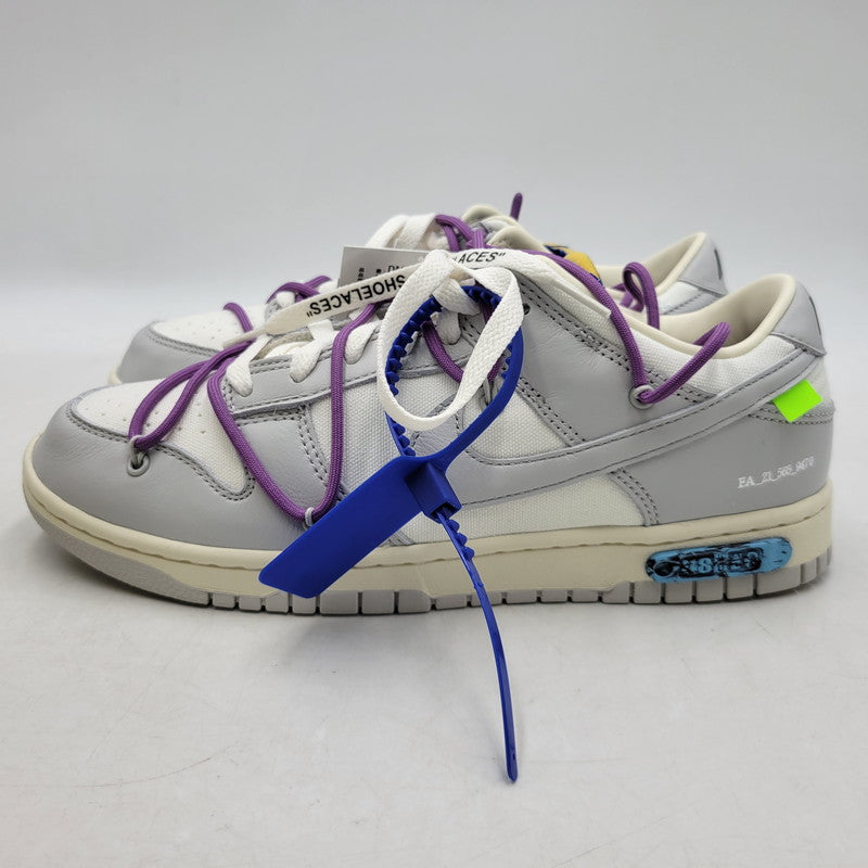 【中古美品】【メンズ】 NIKE ナイキ × OFF-WHITE オフホワイト M1602-107 DUNK LOW ダンク ロウ 1 OF 50 48 スニーカー シューズ 靴 160-250930-ya-06-izu サイズ：27.5cm カラー：SAIL/NEUTRAL GREY 万代Net店