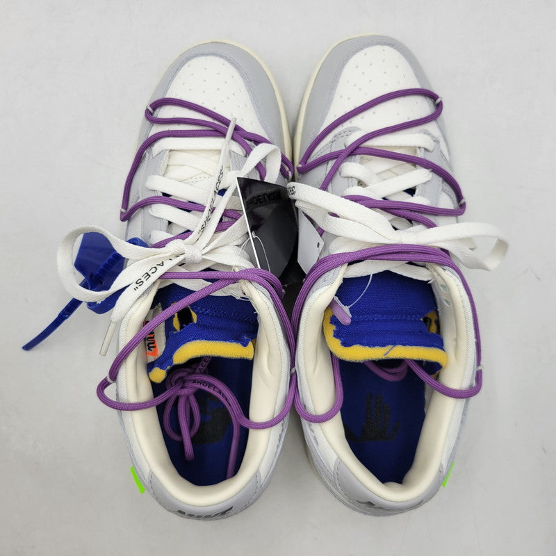 【中古美品】【メンズ】 NIKE ナイキ × OFF-WHITE オフホワイト M1602-107 DUNK LOW ダンク ロウ 1 OF 50 48 スニーカー シューズ 靴 160-250930-ya-06-izu サイズ：27.5cm カラー：SAIL/NEUTRAL GREY 万代Net店