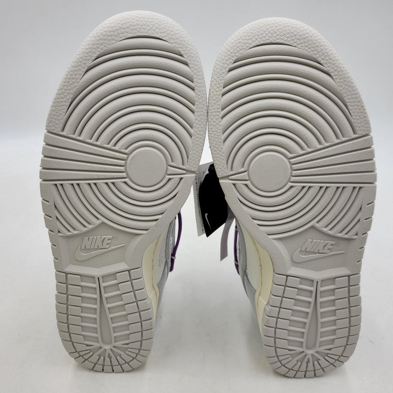 【中古美品】【メンズ】 NIKE ナイキ × OFF-WHITE オフホワイト M1602-107 DUNK LOW ダンク ロウ 1 OF 50 48 スニーカー シューズ 靴 160-250930-ya-06-izu サイズ：27.5cm カラー：SAIL/NEUTRAL GREY 万代Net店