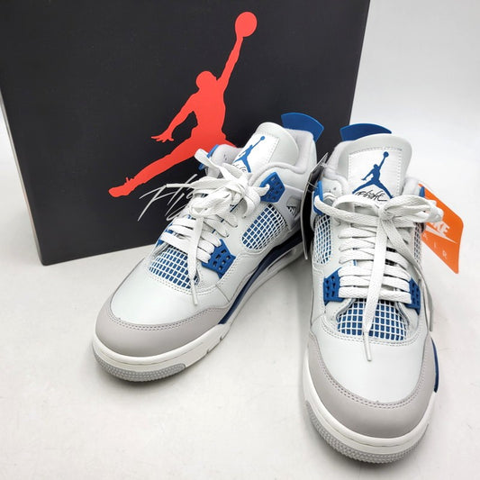 【中古美品】【メンズ】 NIKE ナイキ FV5029-141 AIR JORDAN エア ジョーダン 4 RETRO レトロ スニーカーシューズ 靴 160-250930-ya-02-izu サイズ：27.5cm カラー：OFF WHITE/MILITARY BLUE 万代Net店