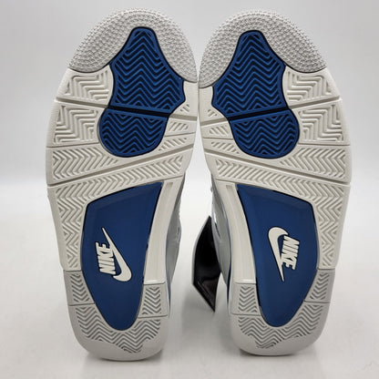 【中古美品】【メンズ】 NIKE ナイキ FV5029-141 AIR JORDAN エア ジョーダン 4 RETRO レトロ スニーカーシューズ 靴 160-250930-ya-02-izu サイズ：27.5cm カラー：OFF WHITE/MILITARY BLUE 万代Net店