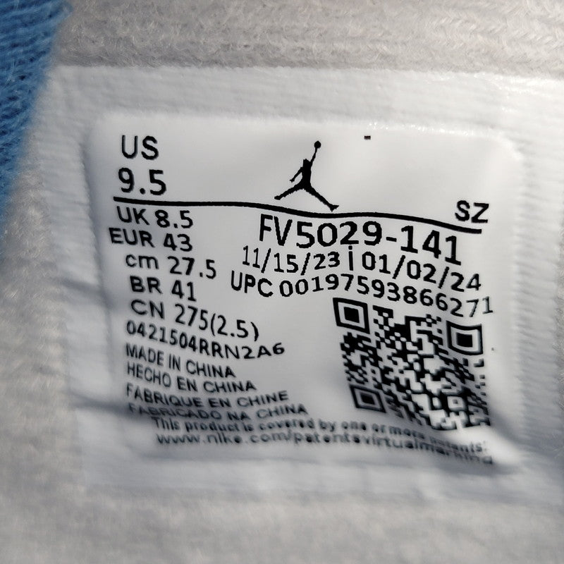 【中古美品】【メンズ】 NIKE ナイキ FV5029-141 AIR JORDAN エア ジョーダン 4 RETRO レトロ スニーカーシューズ 靴 160-250930-ya-02-izu サイズ：27.5cm カラー：OFF WHITE/MILITARY BLUE 万代Net店