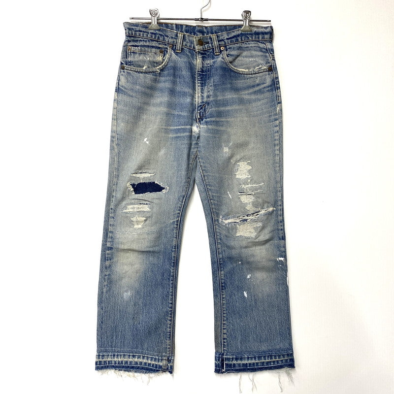 【現状渡し品】【メンズ】 Levi's リーバイス ビッグE 刻印16 不均等V バックポケットチェーンステッチ 66後期 TALON ジッパー 70S DENIM PANTS デニム パンツ ボトムス ズボン 157-251002-cs-07-izu サイズ：不明 カラー：ライトインディゴ 万代Net店