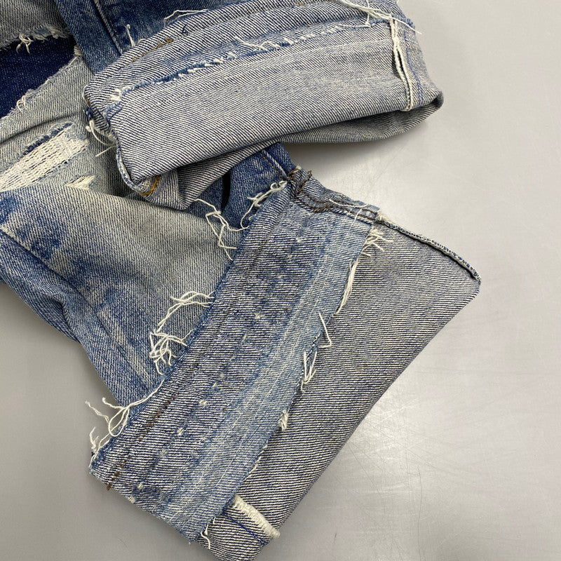 【現状渡し品】【メンズ】 Levi's リーバイス ビッグE 刻印16 不均等V バックポケットチェーンステッチ 66後期 TALON ジッパー 70S DENIM PANTS デニム パンツ ボトムス ズボン 157-251002-cs-07-izu サイズ：不明 カラー：ライトインディゴ 万代Net店