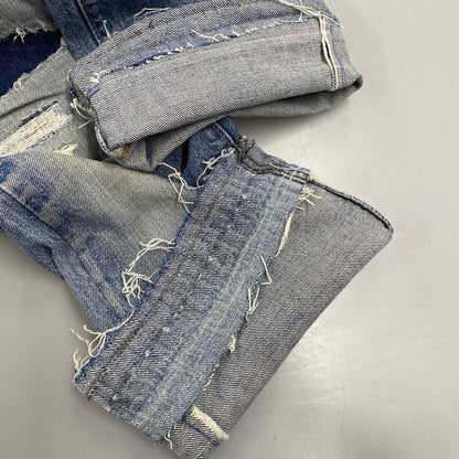 【現状渡し品】【メンズ】 Levi's リーバイス ビッグE 刻印16 不均等V バックポケットチェーンステッチ 66後期 TALON ジッパー 70S DENIM PANTS デニム パンツ ボトムス ズボン 157-251002-cs-07-izu サイズ：不明 カラー：ライトインディゴ 万代Net店