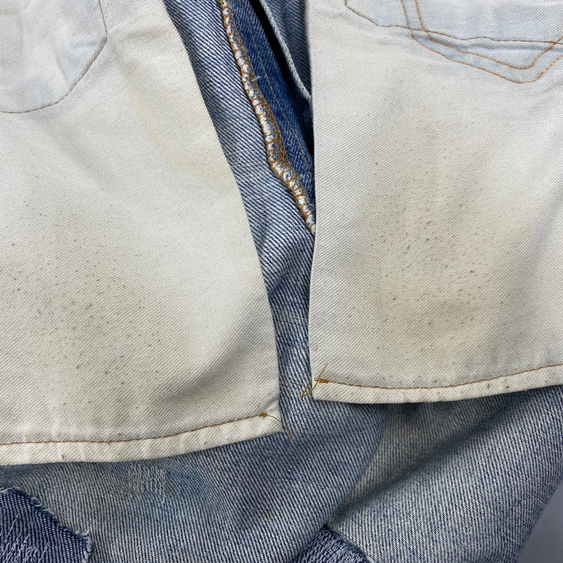 【現状渡し品】【メンズ】 Levi's リーバイス ビッグE 刻印16 不均等V バックポケットチェーンステッチ 66後期 TALON ジッパー 70S DENIM PANTS デニム パンツ ボトムス ズボン 157-251002-cs-07-izu サイズ：不明 カラー：ライトインディゴ 万代Net店