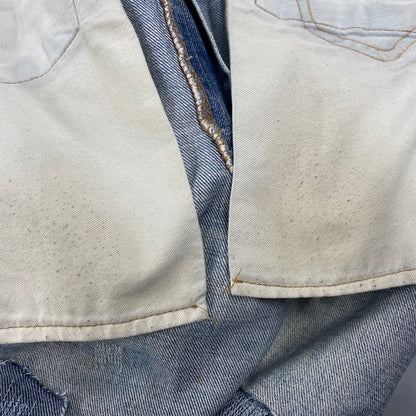 【現状渡し品】【メンズ】 Levi's リーバイス ビッグE 刻印16 不均等V バックポケットチェーンステッチ 66後期 TALON ジッパー 70S DENIM PANTS デニム パンツ ボトムス ズボン 157-251002-cs-07-izu サイズ：不明 カラー：ライトインディゴ 万代Net店