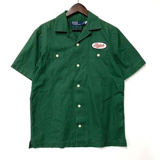 【中古品】【メンズ】 Polo by Ralph Lauren ポロバイラルフローレン CLASSIC FIT OPEN COLLAR SS SHIRT オープン カラー シャツ 半袖 147-251001-rk-08-izu サイズ：S カラー：グリーン 万代Net店